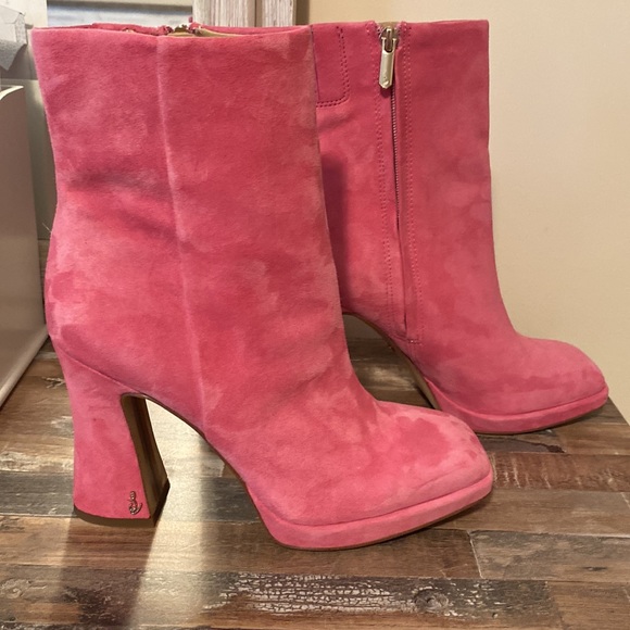 NEW 🩷 Sam Edelman Jaye Pink Platform Boot  - 9 - Picture 4 of 15